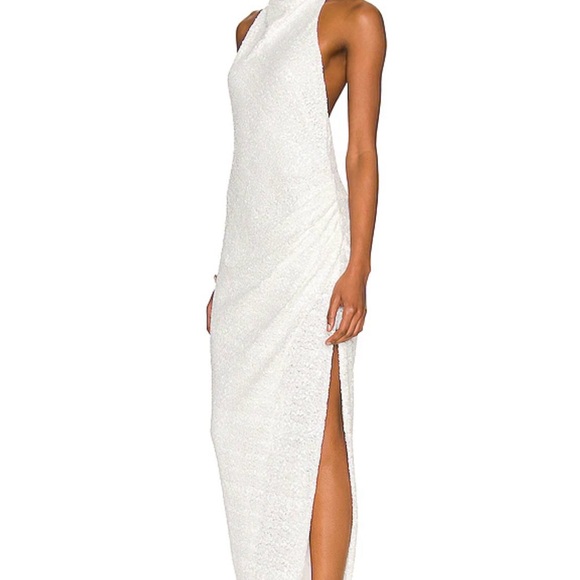 REVOLVE Amanda Uprichard Samba Gown in White Sequin - Picture 1 of 14